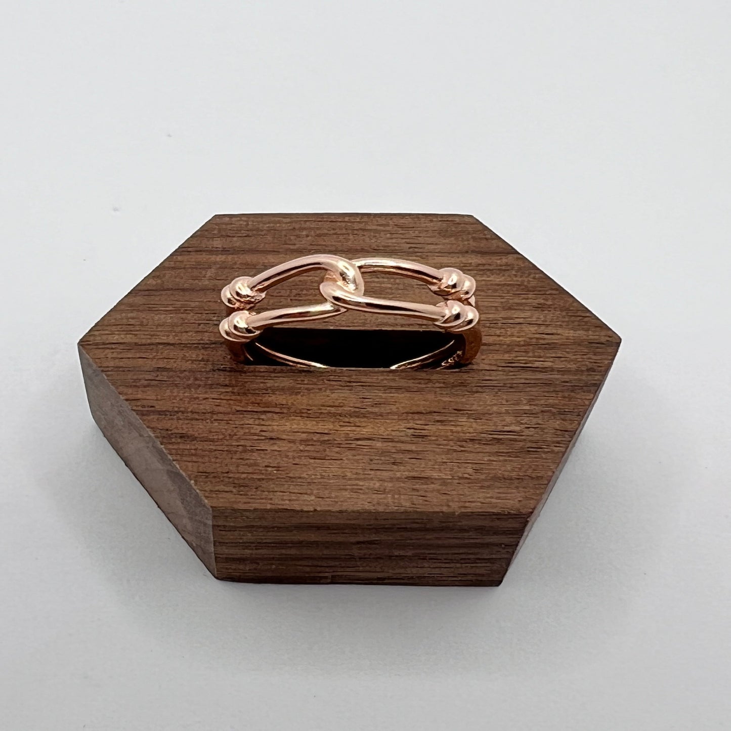 Poema - Adjustable ring (rose gold)