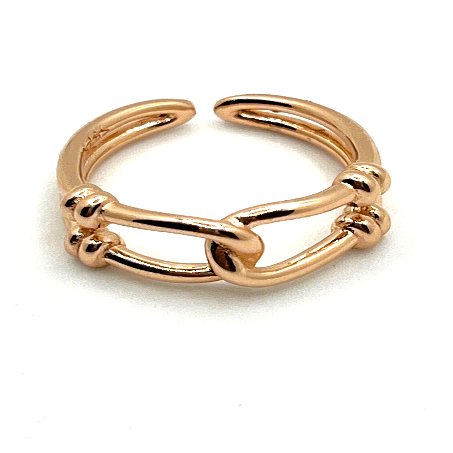 Poema - Adjustable ring (rose gold)